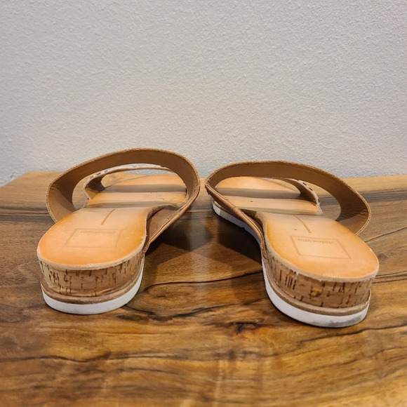 Dolce Vita Vala Leopard Print Calf Hair Slide Sandals - Picture 10 of 12